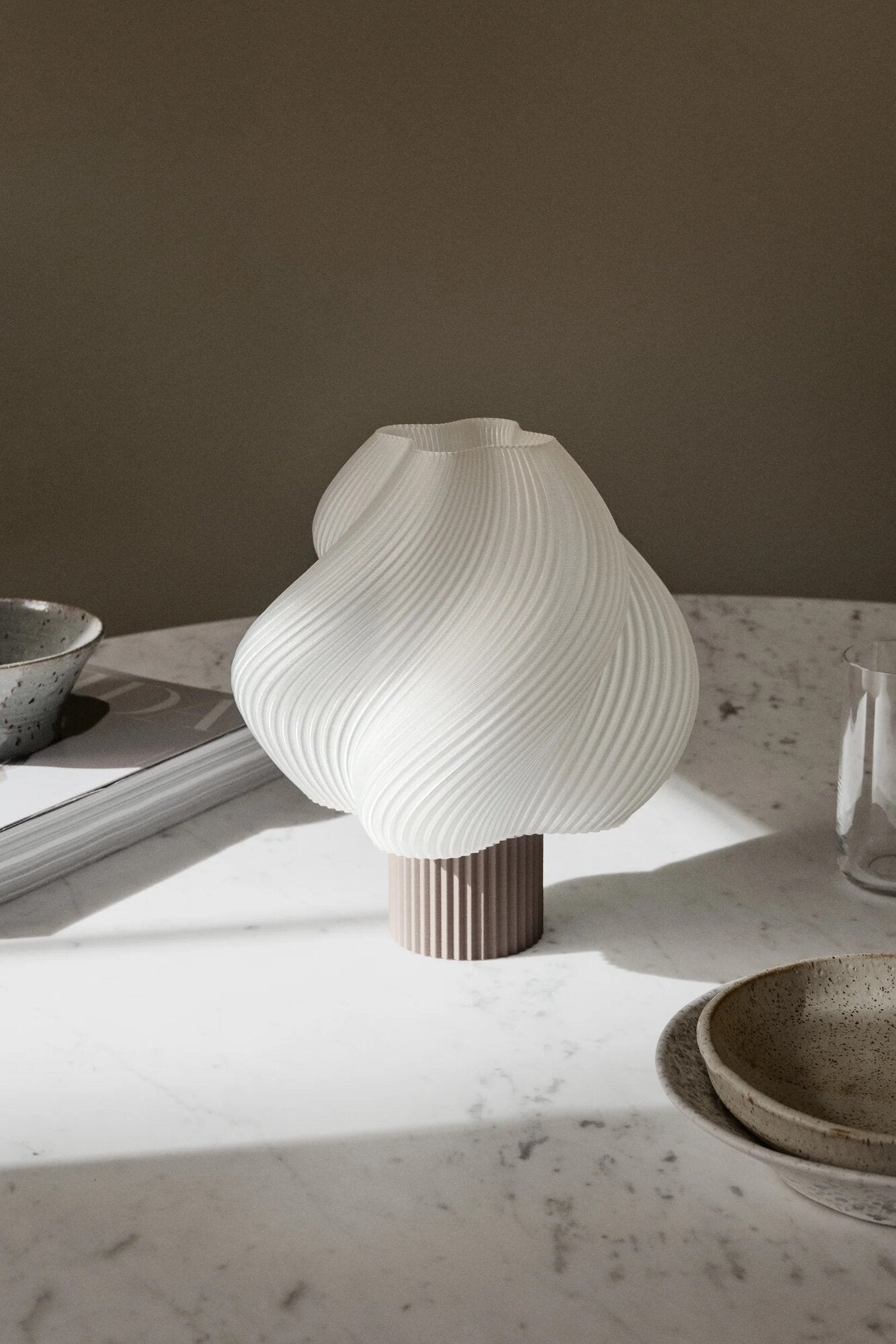 Soft Serve trådløs lampe, H23 cm - Mocha